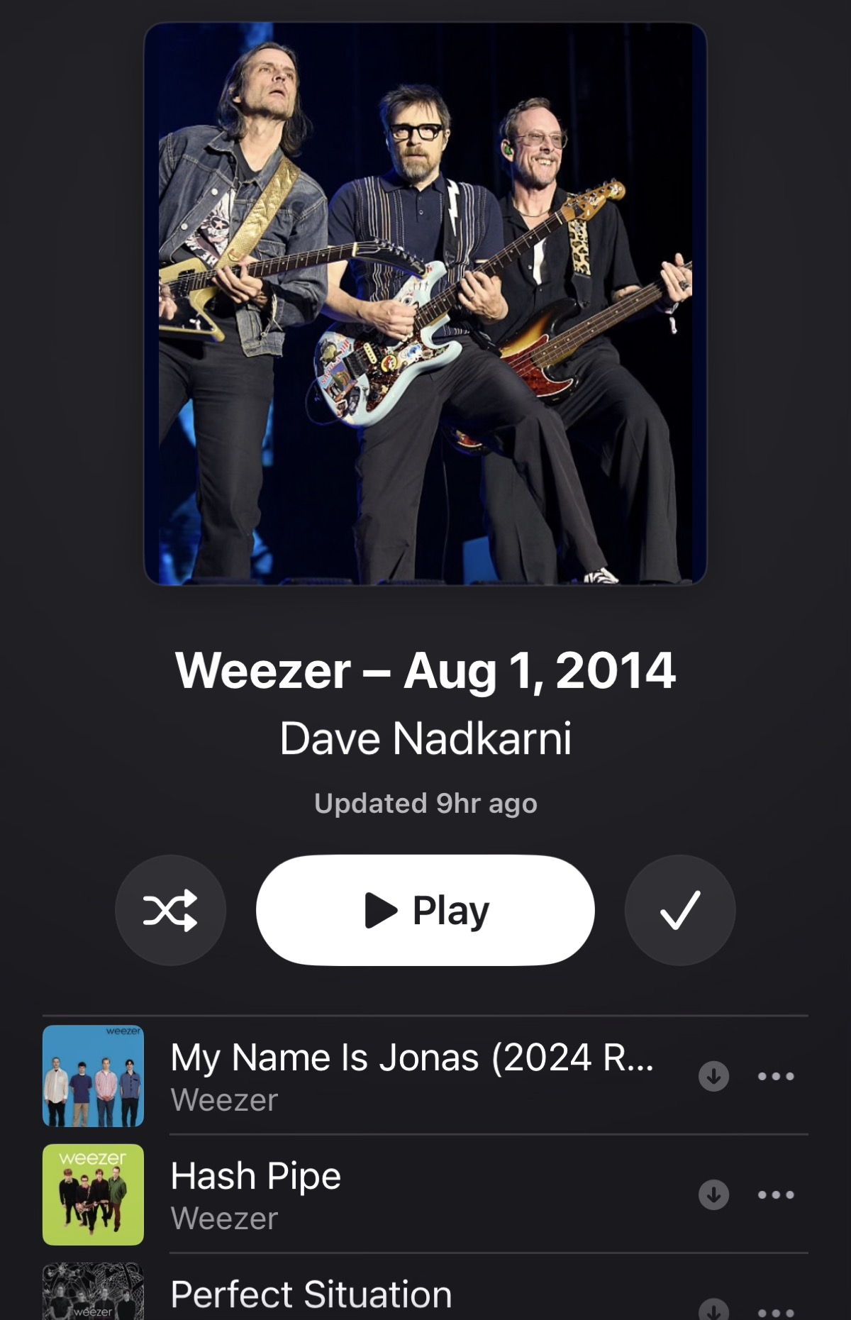 Weezer playlist